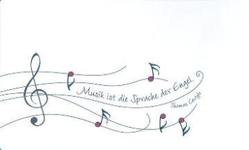 Frhstcksbrettchen Musik ist die Sprache der Engel 23,3x14,2cm