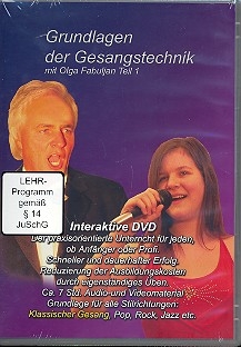 Grundlagen der Gesangstechnik Band 1 DVD-ROM