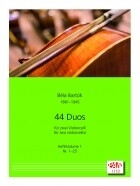 44 Duos Band 1 (Nr.1-25) f�r 2 Violoncelli Spielpartitur