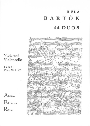 44 Duos Band 1 (Nr.1-30) f�r Viola und Violoncello 2 Spielpartituren