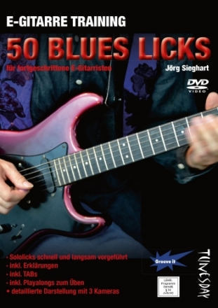 50 Blues-Licks fr fortgeschrittene E-Gitarristen  DVD