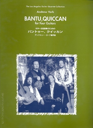 Bantu Quiccan for 4 guitars Score and parts