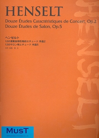 12 Characteristic Concert Studies op.2 and 12 Salon Studies op.5 for piano