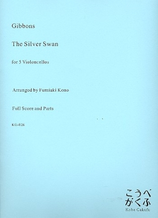 The Silver Swan for 5 violoncellos score and parts