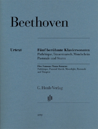 5 ber�hmte Klaviersonaten f�r Klavier