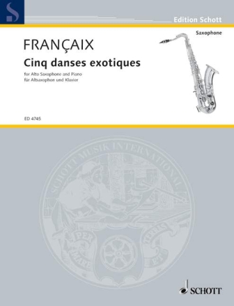 5 danses exotiques f�r Altsaxophon und Klavier