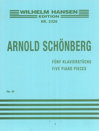 5 Klavierst�cke op.23