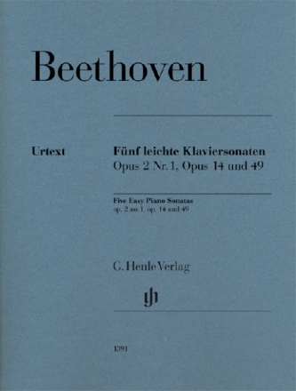 5 leichte Klaviersonaten f�r Klavier