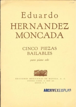 5 Piezas Bailables for piano