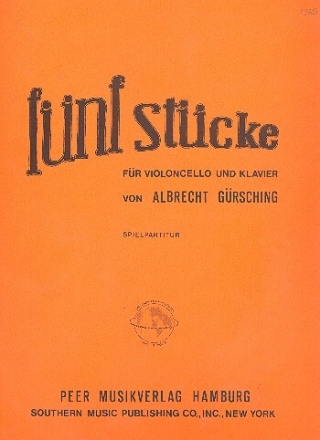 5 St�cke f�r Violoncello und Klavier