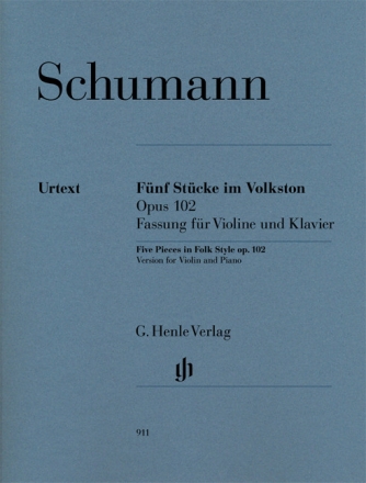 5 St�cke im Volkston op.102 f�r Violine und Klavier
