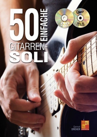 50 Einfache Gitarren-Soli GITARRE Buch + CD + CD-ROM