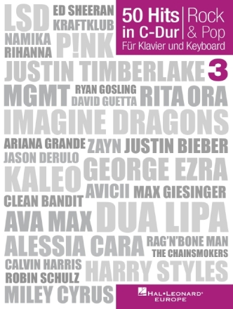 50 Hits in C-Dur Band 3: f�r Klavier (Keybord) (mit Texten und Akkorden)