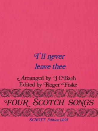 I'll never leave thee for voices, 2 flutes, 2 violins and violoncello, score and parts