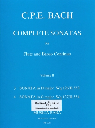 Complete Sonatas vol.2 for flute and bc
