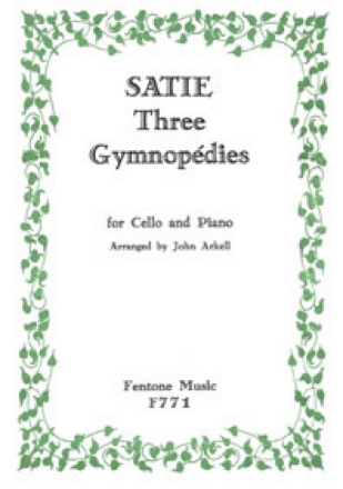 3 Gymnopedies for cello and piano