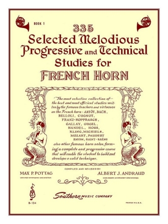 335 melodious progressive and technical studies vol.1 for french horn