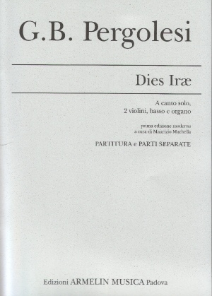 Dies irae per canto solo, 2 violini, basso e organo partitura+parti separate