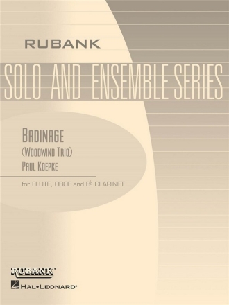 Badinage for flute, oboe ( flute) and clarinet Woodwind trio ensembles,  score and parts