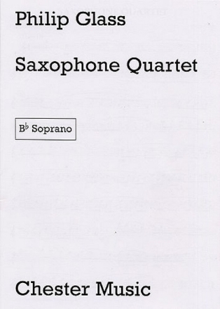 Saxophone quartet Parts 
