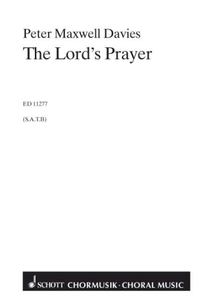 The lord's prayer for mixed chorus a cappella score