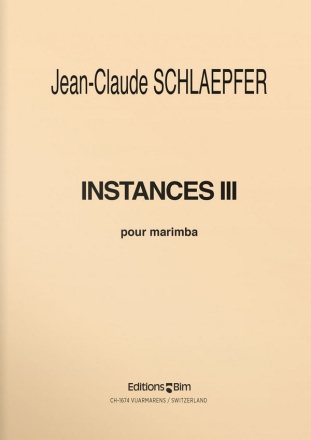 Instances 3 pour marimba (1994)
