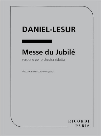 Messe du jubile riduzione per coro e organo (1959-60)