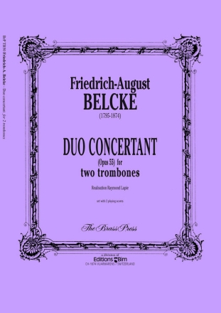 Duo concertant op.55 fr 2 Posaunen, 2Spielpartituren