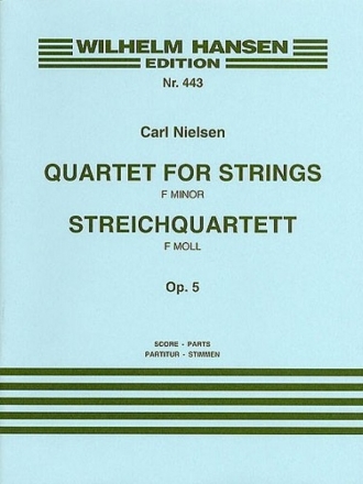Streichquartett f-Moll op.5  Partitur und Stimmen