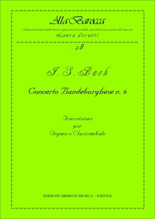 Concerto brandeburghese no.6 per organo o clavicembalo Cerutti, L., ed