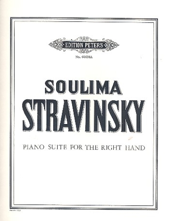 Piano suite for the right hand fr Klavier rechte Hand