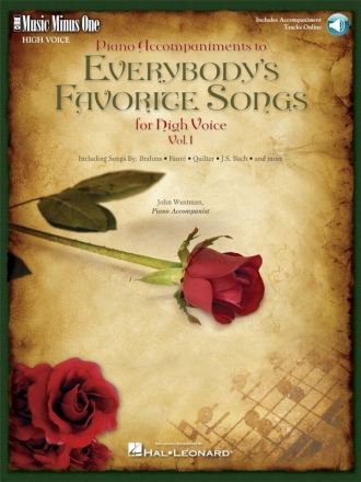 Everybody's favorite Songs vol.1 (+CD) for high voice and piano Music minus one