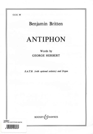 Antiphon op. 56b Nr. 50 fr gemischter Chor (SATB) und Orgel Solostimmen ad libitum