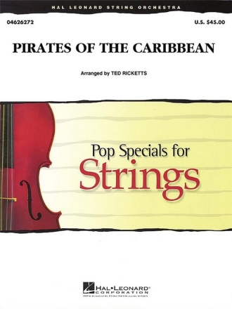 Medley from Pirates of the Caribbean vol.1: for string orchestra with piano and percussion score and parts