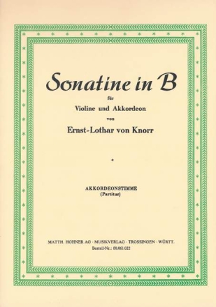 Sonatine B-Dur fr Violine und Akkordeon