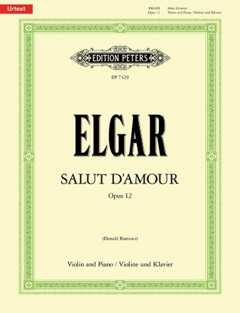 Salut d'amour op.12 fr Violine und Klavier (2 Fassungen)