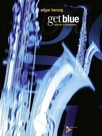 Get blue Suite for 5 saxophones score and parts