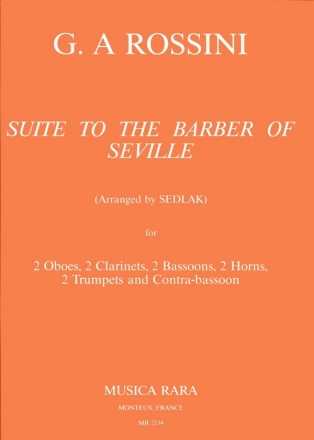 Suite zu Der Barbier von Sevilla fr 2 Oboen, 2 Klarinetten, 2 Fagotte, 2 Hrner, 2 Trompeten & Kontraf Partitur+Stimmen