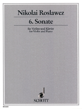 6. Sonate fr Violine und Klavier