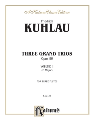 Trio D major op.86,2 for 3 flutes parts