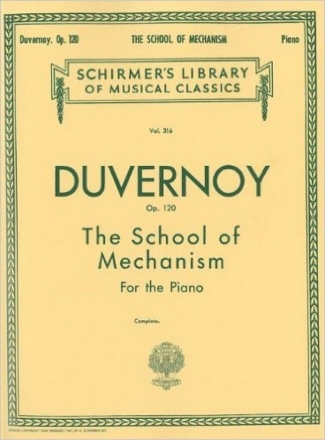 School of Mechanism op.120 for piano