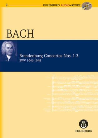 Brandenburgische Konzerte Nr.1-3 (+CD) fr Orchester Studienpartitur