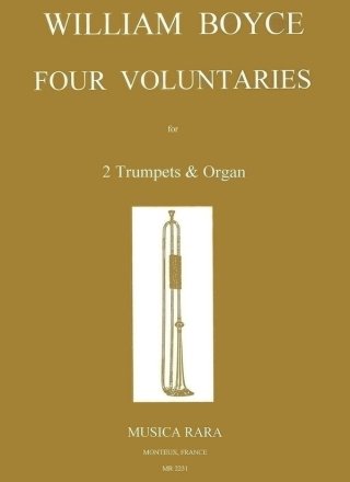 4 Voluntaries for 2 trumpets and organ parts
