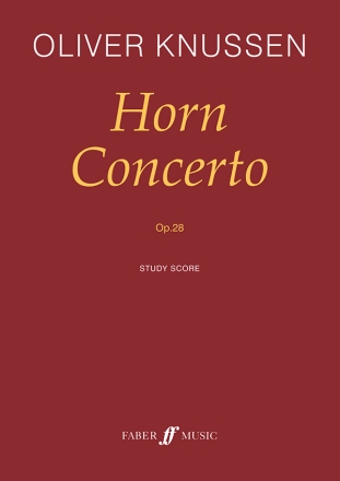 Konzert op.28 fr Horn und Orchester Study score