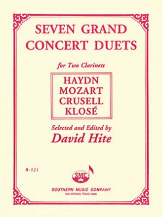 7 grand Concert Duets for clarinets score