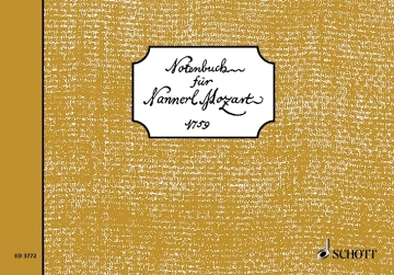 Notenbuch für Nannerl Mozart 1759 für Klavier