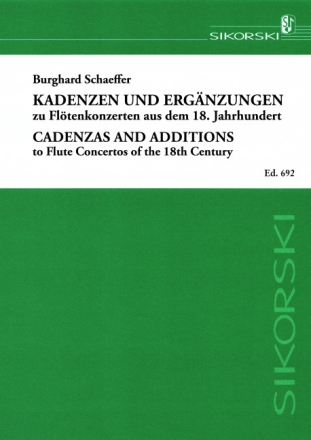 Kadenzen und Ergnzungen zu Fltenkonzerten des 18. Jahrhunderts 