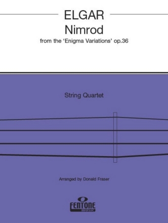Nimrod from Enigma Variations op.36 for string quartet score and parts
