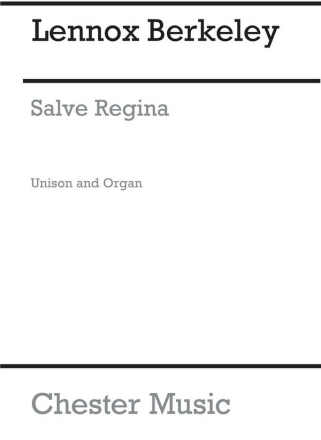 Salve Regina for unison chorus and organ score