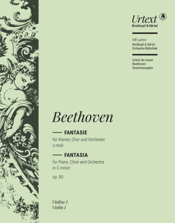 Fantasie c-Moll op.80 fr Klavier, Soli, Chor und Orchester Violine 1